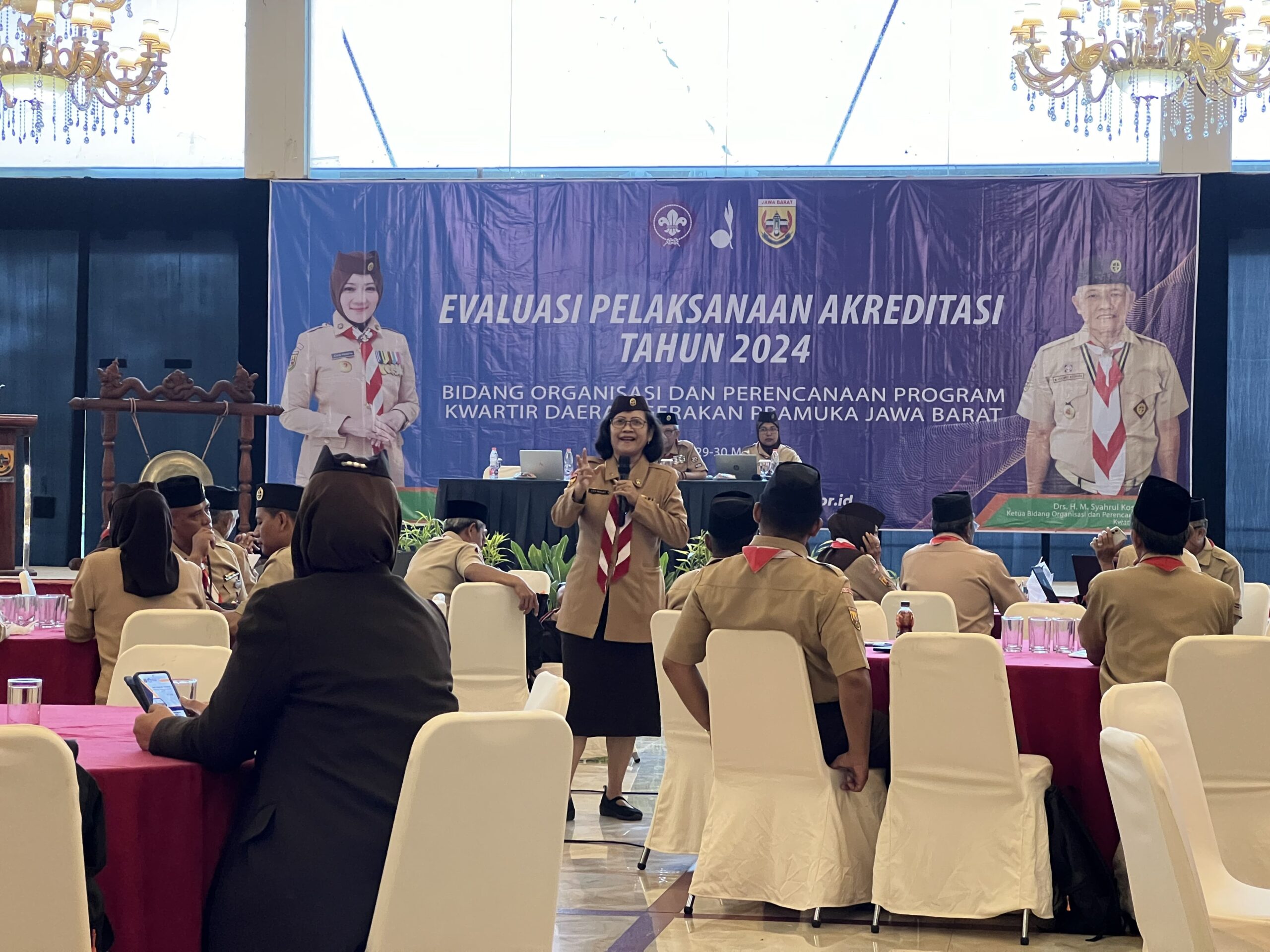 Pramuka Kota Depok Ikuti Evaluasi Akreditasi Gugusdepan Pramuka dan TOT Asesor Akreditasi Gugusdepan Pramuka di Cianjur