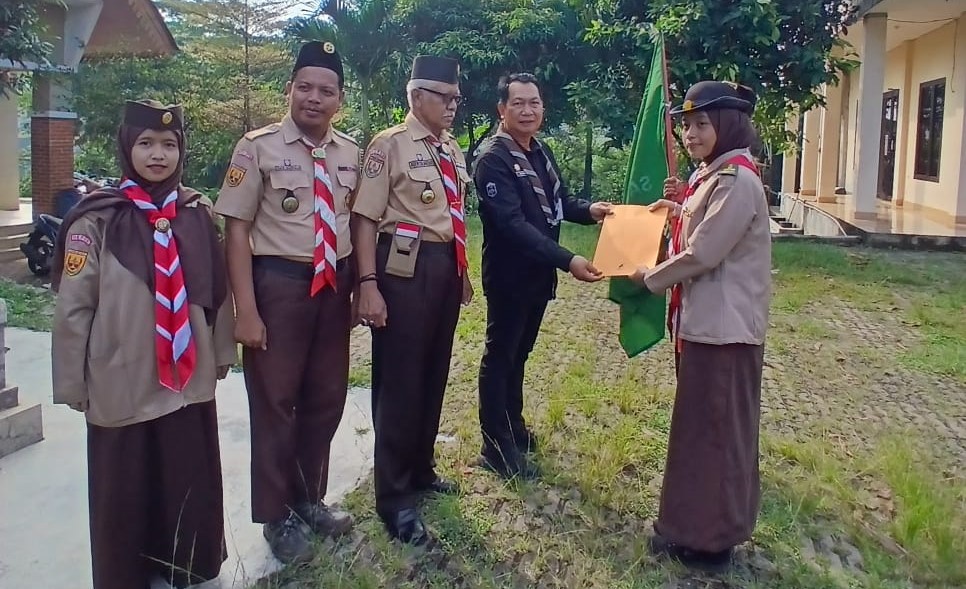 Pelepasan Kontingen Saka Wanabakti Kota Depok untuk Kemah PERWIRA 2025 di Gedung Pramuka